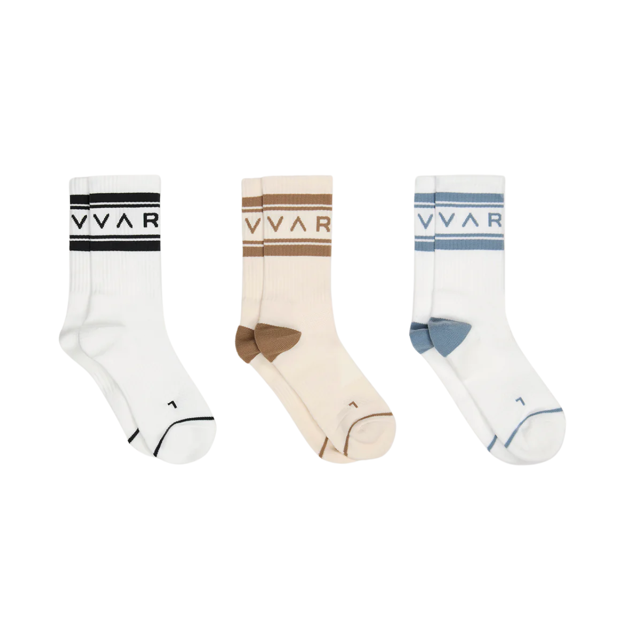 Astley Sock 3 Pack White/Birch