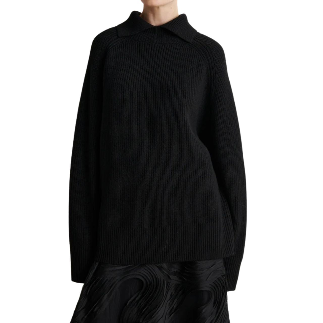 Ettas Knit T-Neck Black
