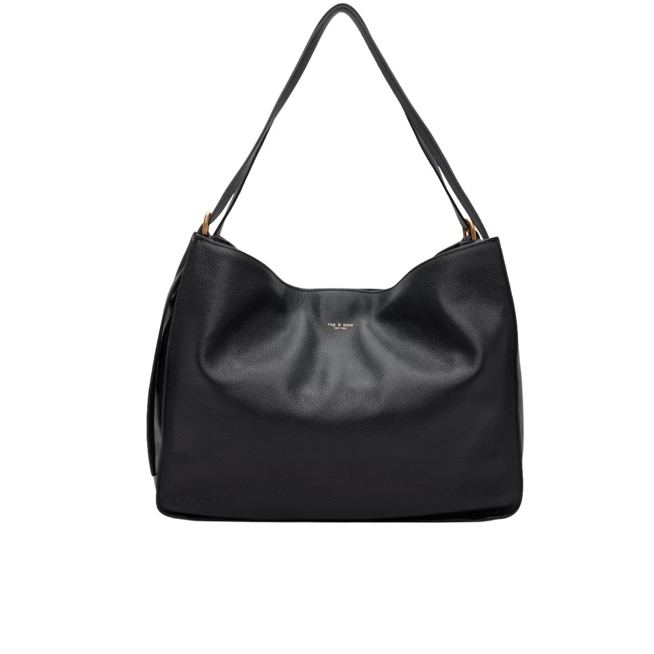 River Tote Black Leather