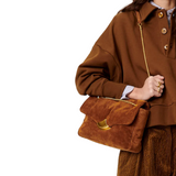 Puffy Grande Chain Bag Tobacco