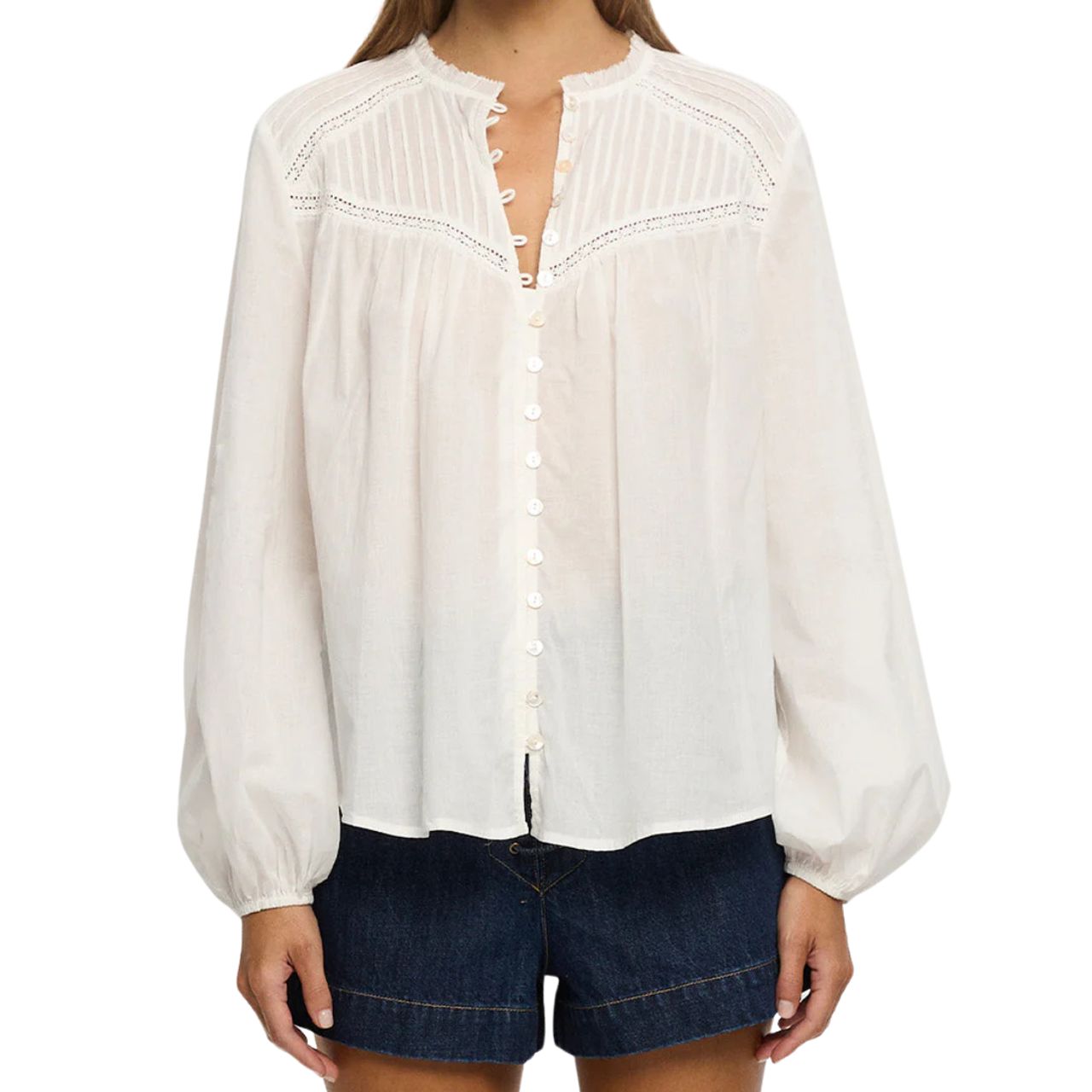 Lenny Blouse White