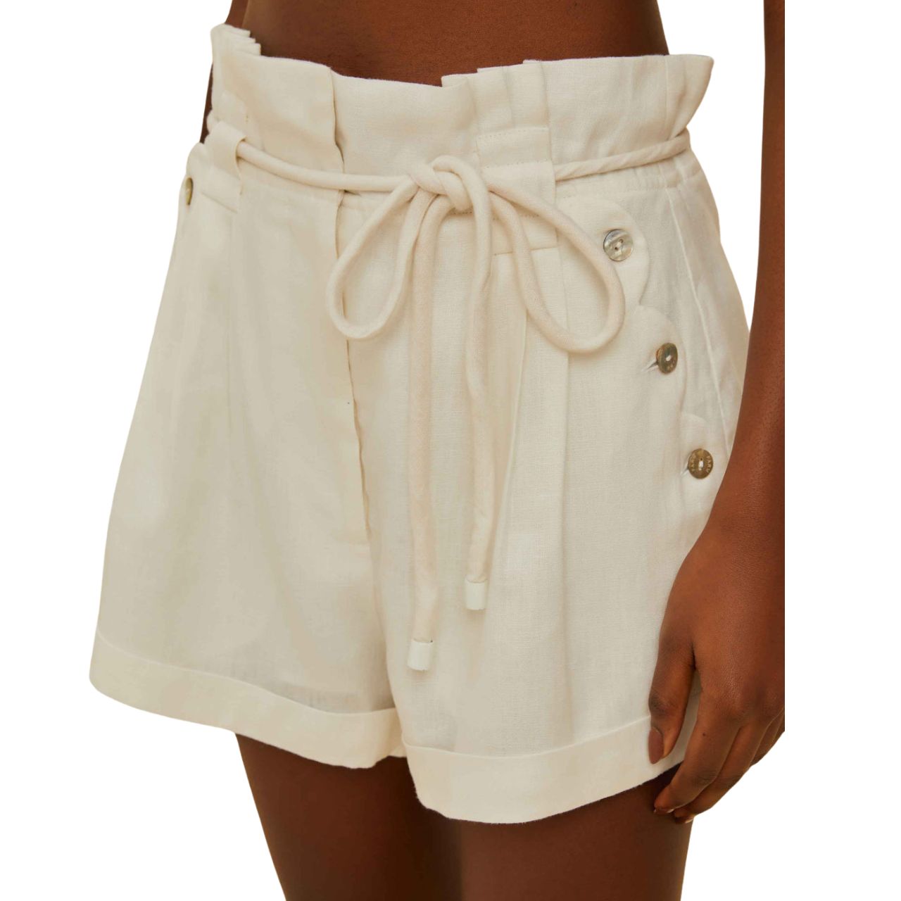 Off White Wavy Pockets Shorts