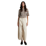 Vilna Knit SS O Neck Light Beige