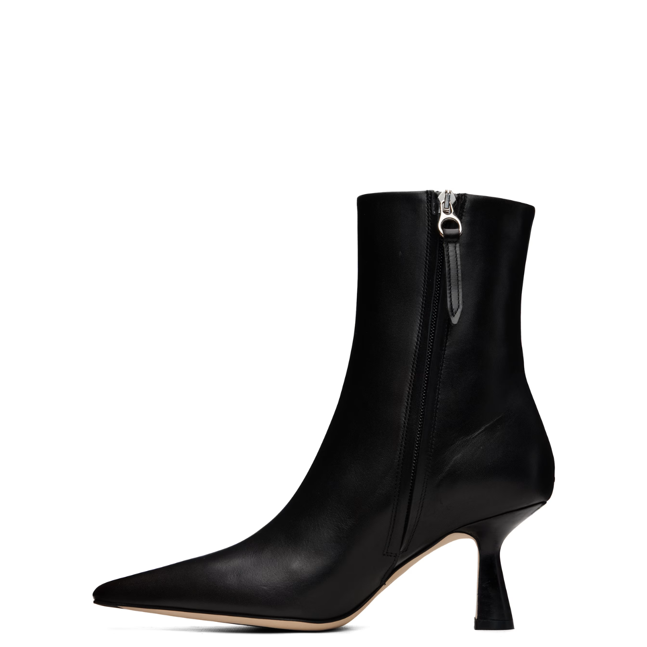 Vivi Black Leather Ankle Boots