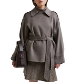 Walance Belt Jacket Brown