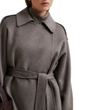 Walance Belt Jacket Brown