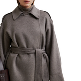 Walance Belt Jacket Brown