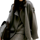 Walance Belt Jacket Brown