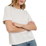 Cotton Cashmere Tee White