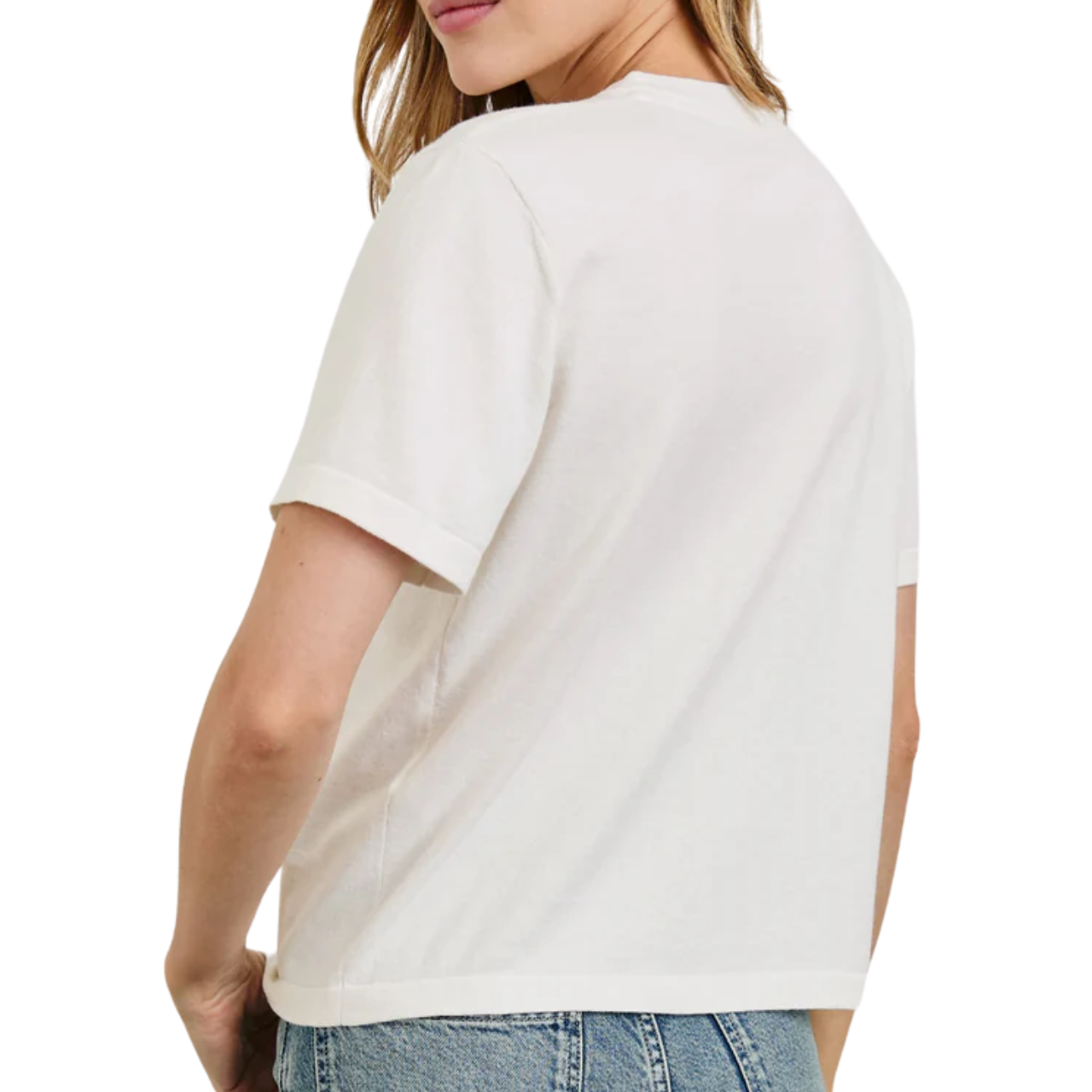 Cotton Cashmere Tee White