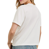 Cotton Cashmere Tee White