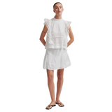 White Kristel Frill Top