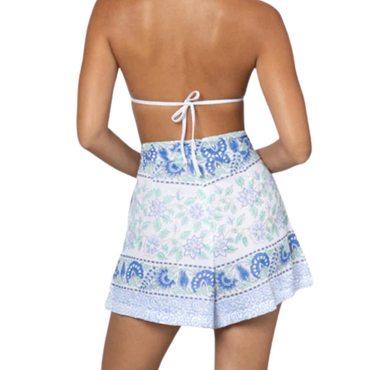 Wide Hem Shorts Paisley