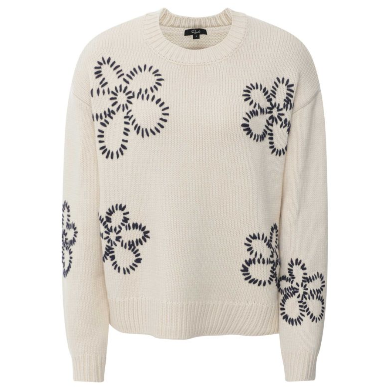 Zoey Sweater Ivory Navy