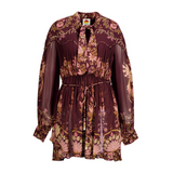 Bella Burgundy Mini Dress