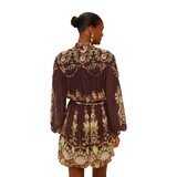 Bella Burgundy Mini Dress