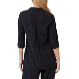 Shirt Tail Button Down Black