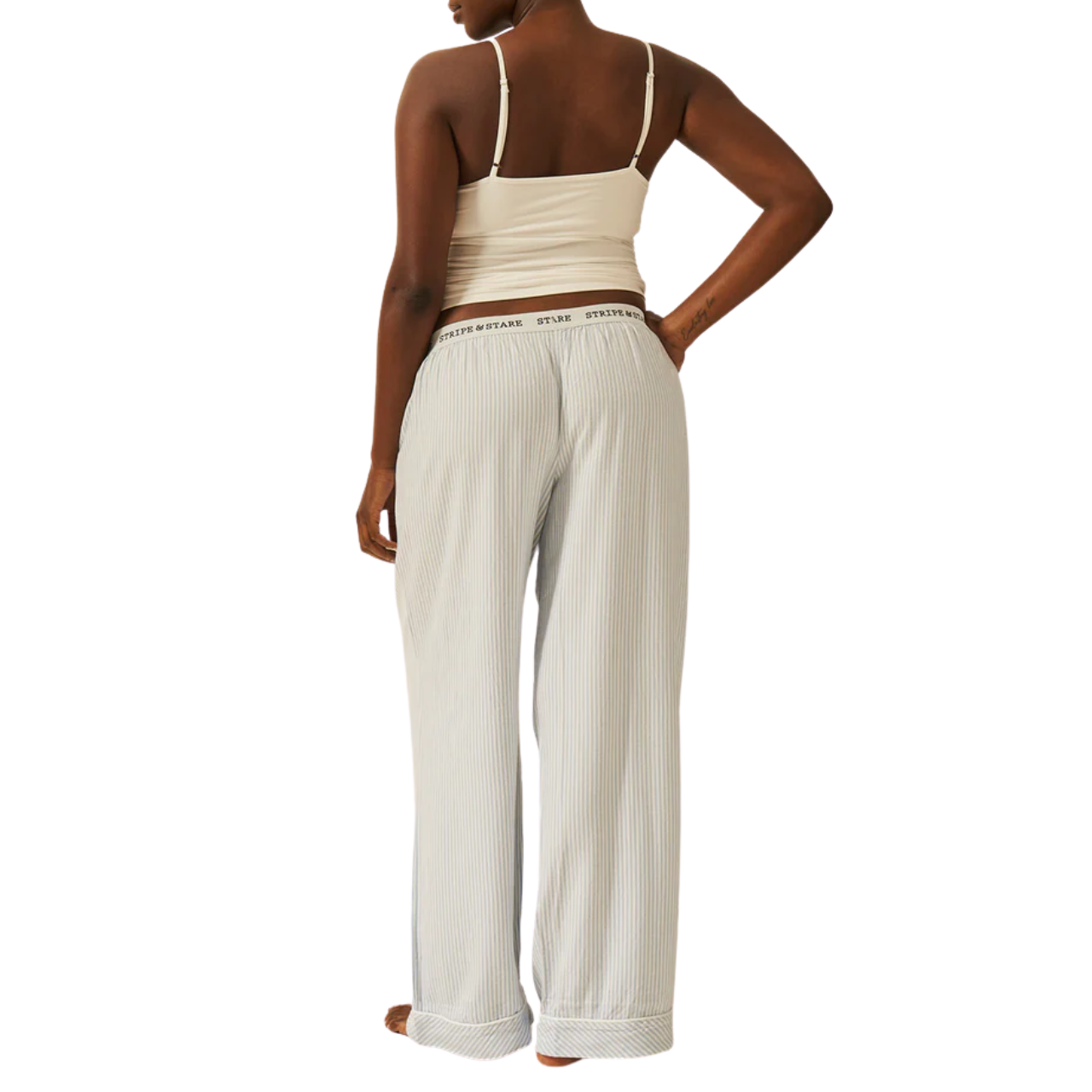 Ecovero Blue Stripe Pyjama Bottom