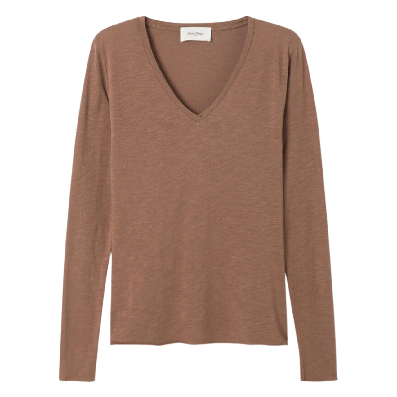 Jacksonville LS VNeck Tee Chocolate