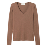 Jacksonville LS VNeck Tee Chocolate