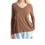Jacksonville LS VNeck Tee Chocolate