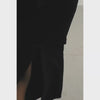 Square Slim Dress Black