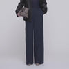 Yukio Navy Gabardine Stretch Trousers