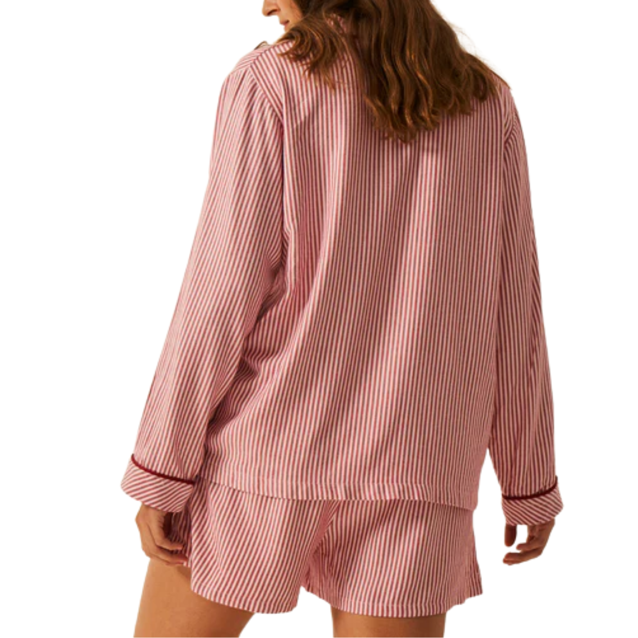 Ecovero Red Stripe Pyjama Top