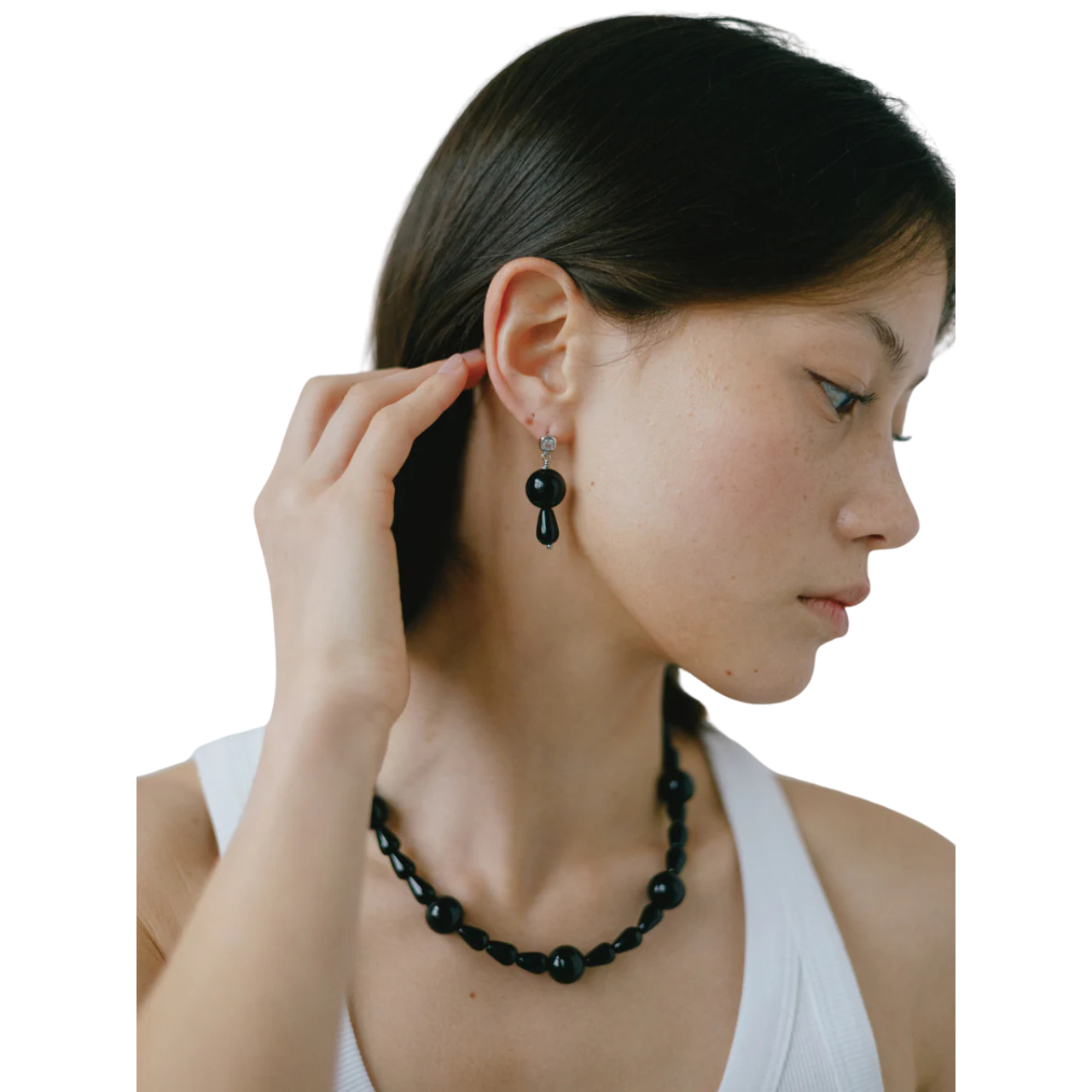 Teardrop Onyx Necklace